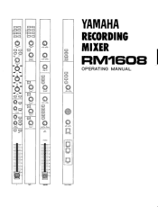 Yamaha RM1608 Owner's Manual (image)