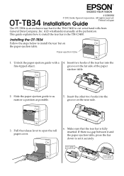 Epson ColorWorks/SecurColor C3400 OT-TB34 Instruction Sheet