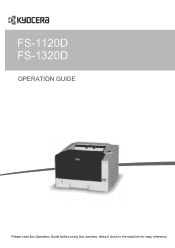 Kyocera FS-1120D 120V FS-1120D/1320D Operation Guide Rev-1