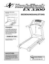 NordicTrack Ex 3300 Treadmill German Manual