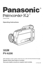 Panasonic PVA20 PVA206D User Guide