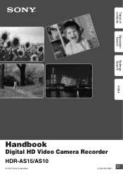 Sony HDR-AS15 Handbook