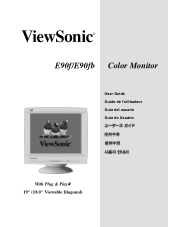 ViewSonic E90fb-4 E90fb User Guide