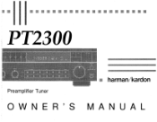 Harman Kardon PT2300 Owners Manual