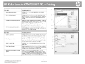HP FM893UT#ABA HP Color LaserJet CM4730 MFP - Job Aid - PCL Printing