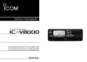 Icom IC-V8000 Instruction Manual