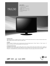 LG 19LG30 Specification (English)