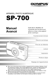 Olympus SP 700 SP-700 Manuel Avancé (Français)