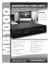 Panamax MB1000 Datasheet