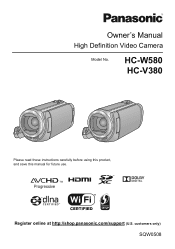 Panasonic HC-W580 Advanced Operating Manual