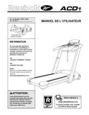 Reebok Acd1 Treadmill French Manual