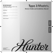 Hunter 28111 Operation Manual