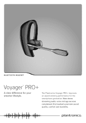 Plantronics Voyager PRO Product Sheet