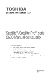 Toshiba Satellite Pro C640-SP4019L User Guide