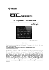 Yamaha QL1 Ql Stagemix V4.2 User Guide