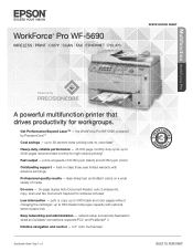 Epson WorkForce Pro WF-5690 Product Specifications