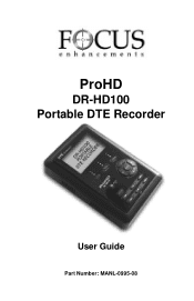 JVC DR-HD100-40 User Guide