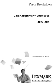 Lexmark 2050 Color Jetprinter Parts Manual