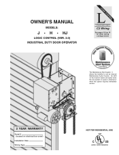 LiftMaster HJ J VERSION 2 LOGIC Manual