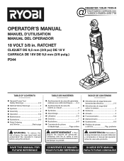 Ryobi P344 Operation Manual