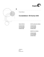 Seagate Constellation ES Constellation ES SAS Product Manual