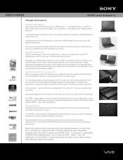 Sony VPCL114FX/B Marketing Specifications (Black)