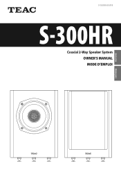 TEAC S-300HR Owners Manual