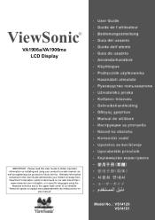 ViewSonic VA1906a-LED VA1906A, VA1906MA User Guide (English)