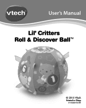 Vtech Lil Critters Roll & Discover Ball User Manual