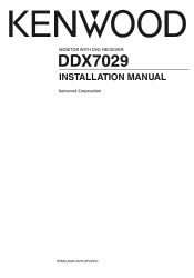 Kenwood DDX7029 User Manual 1