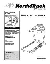 NordicTrack C80i Treadmill Portuguese Manual