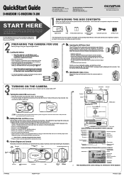 Olympus D560 D-560 Zoom Quick Start Guide - English (979KB)