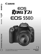 Canon EOS Rebel T2i EF-S 18-55mm IS Kit EOS REBEL T2i / EOS 550D Instruction Manual