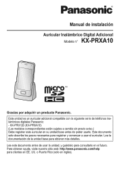 Panasonic KX-PRXA10W KX-PRXA10W Owner's Manual (Spanish)