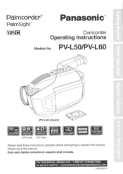 Panasonic PVL50D PVL50 User Guide