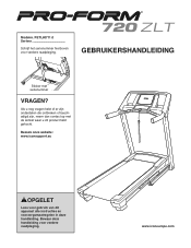 ProForm 720 Zlt Treadmill Dutch Manual