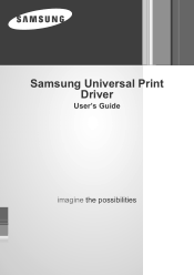 Samsung ML-2251NP Universal Print Driver Guide (ENGLISH)