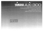 Yamaha AX-300 Owner's Manual