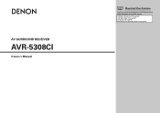 Denon AVR-5308CI Owners Manual - English
