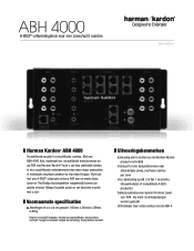Harman Kardon ABH 4000 Technical Sheet