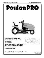 Poulan PD25PH48STD User Manual