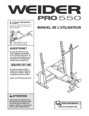 Weider Pro 550 Bench French Manual