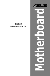 Asus PRIME B760M-A AX D4 Users Manual English