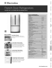 Electrolux EI23BC36IS Product Specifications Sheet (English)