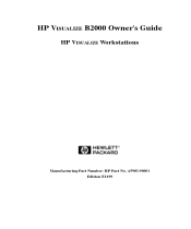 HP Visualize b2000 hp Visualize b2000 UNIX workstation owner's guide (a5983-90001)