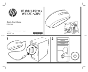 HP KY619AA HP USB 3 Button Optical Mouse - Quick Start Guide