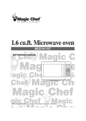 Magic Chef MCD1611ST User Manual
