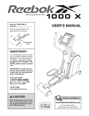 Reebok 1000 X Elliptical English Manual