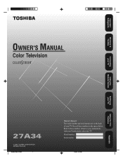 Toshiba 27A34 Owner's Manual - English