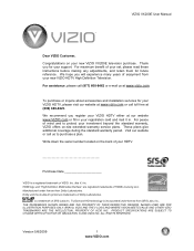 Vizio VX200E VX200E HDTV User Manual